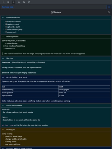 OpenHabitTracker iPad screenshot