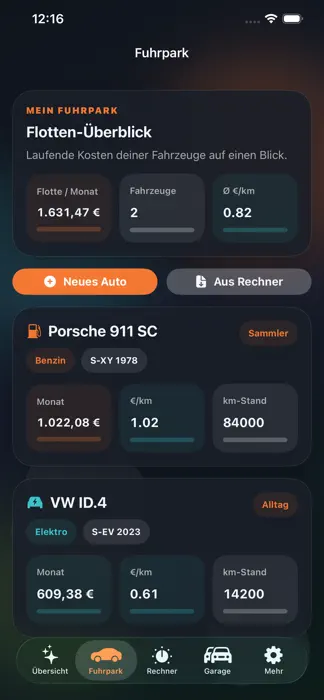CarCalc Pro: Autokosten — Screenshot 5