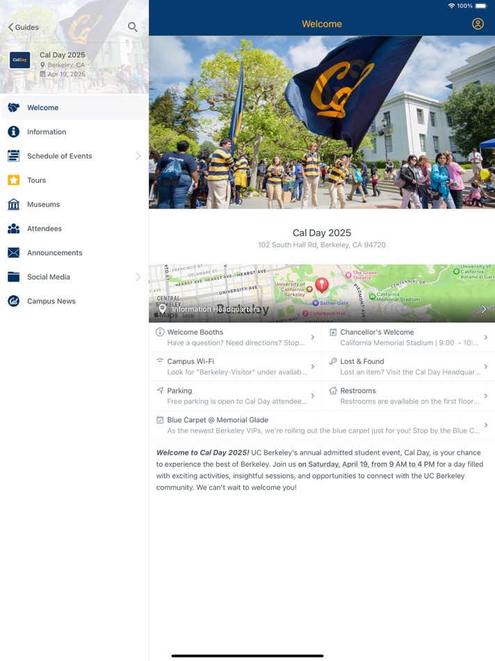 #1. UC Berkeley / Cal Event Guides (iOS) Podle: University of California, Berkeley