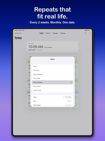 Alarm Pro: Calendar Alarms iPad screenshot