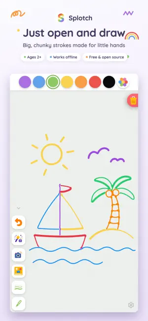 Splotch: Drawing for Kids screenshot 1