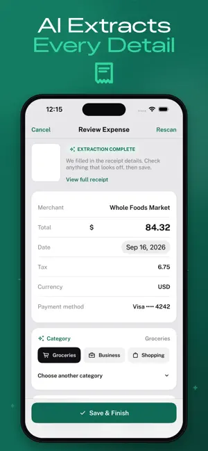 Recibo - Receipt Tracker screenshot 2