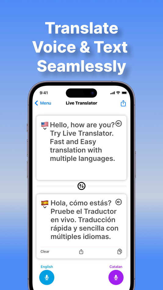 #2. Live Voice Translator + (iOS) By: Zerovik