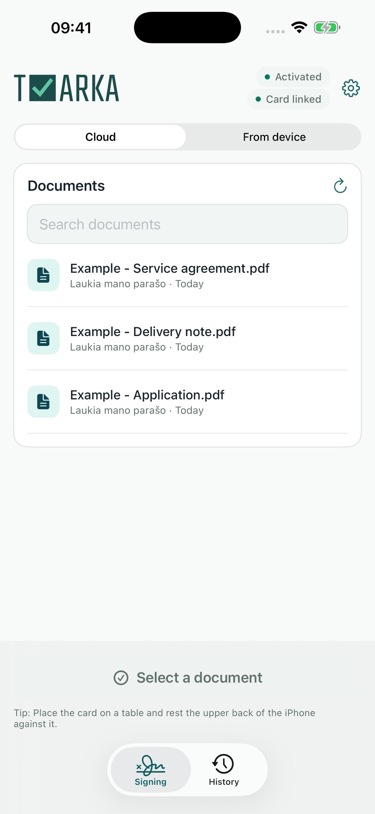 Screenshot 3 of Tvarka Sign