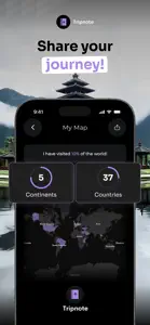 TripNote: World Travel Tracker screenshot #3 for iPhone