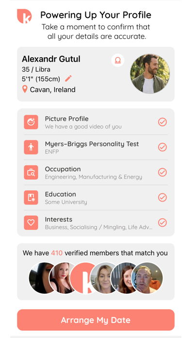 Screenshot #1 pour Katch - Dates made Simple
