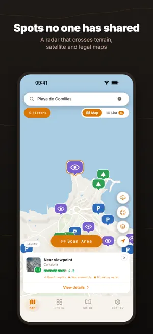 WildSpotter: Camper spots screenshot 1