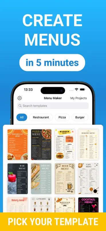 Menu Templates: Design & Print screenshot 1 of 5