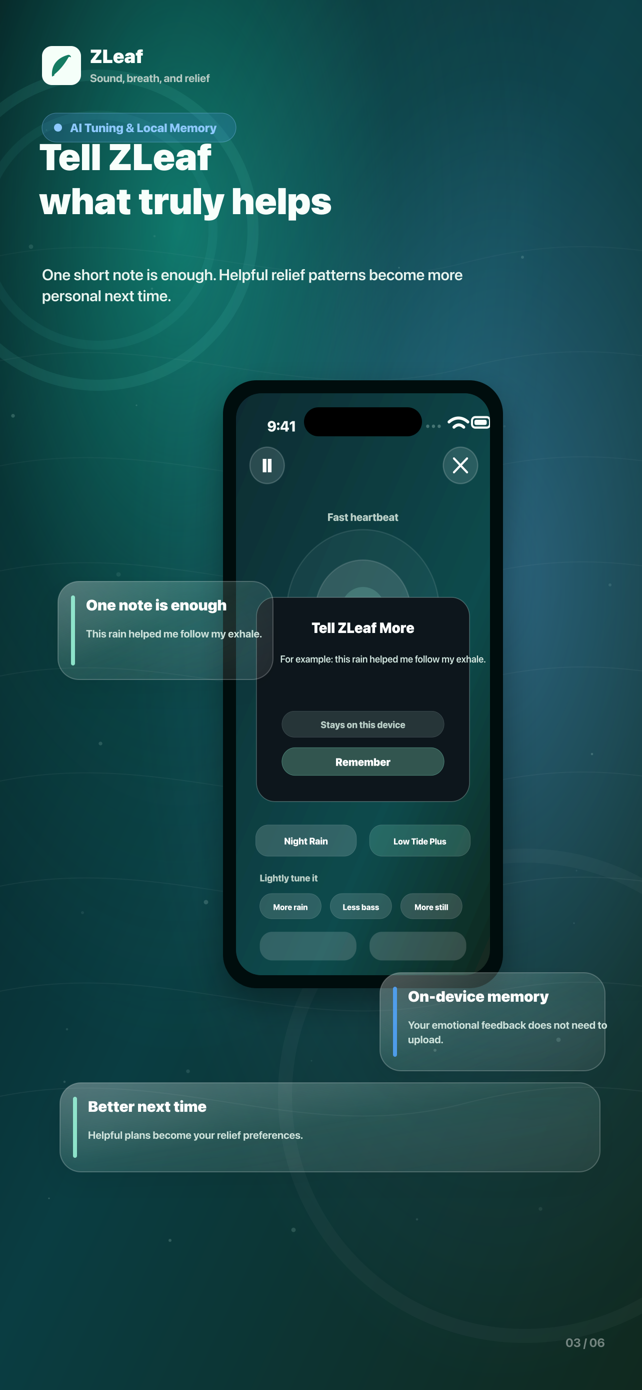 ZLeaf: White noise sleep focus screenshot 3