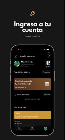 Nova Fitness Center iPhone screenshot
