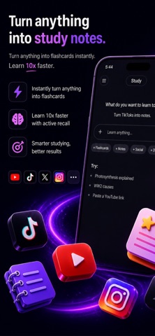 FlashPrint AI: Learn Anything iPhone screenshot