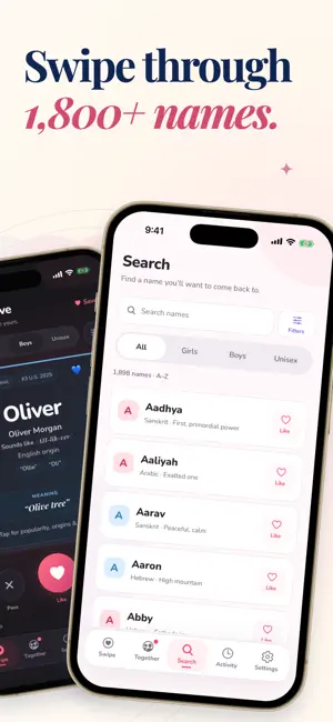 Tiny Match - Baby Name Finder screenshot 2