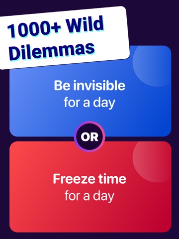 Would You Rather? Icebreaker iPad screenshot
