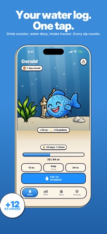 Glug - Pet Fish Water Tracker Screenshot 4 of 6