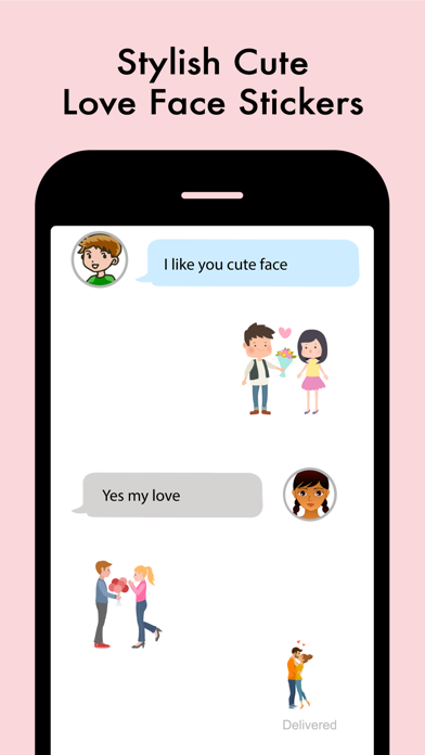 Cute Love Faces Screenshot