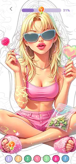 Capture d'écran de Meme Color: Peinture Numéros sur iPhone 6
