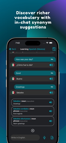 LingoYak: AI Language Tutor iPhone screenshot