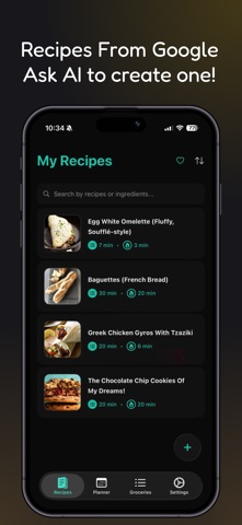 Nond: Recipe & Grocery Planner screenshot