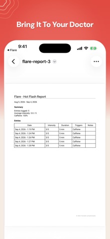 Flare — Hot Flash Tracker Screenshot 6 of 7