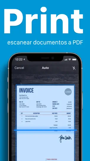 Captura de pantalla de Impresora en iPhone 3