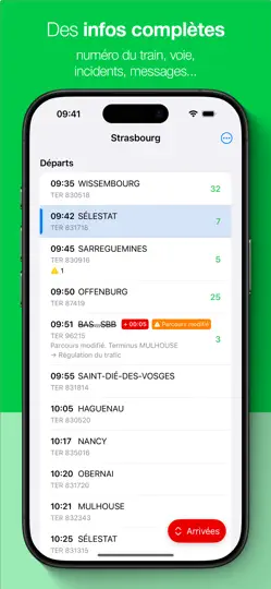 Capture d'écran de BH — Horaires Des Trains sur iPhone 5