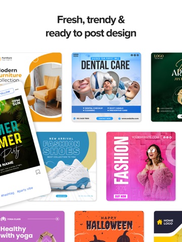 Social Media Posts Maker iPad screenshot
