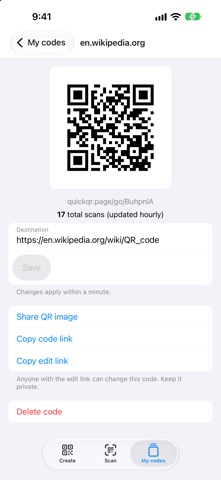 QuickQR – QR Code Generator screenshot 7