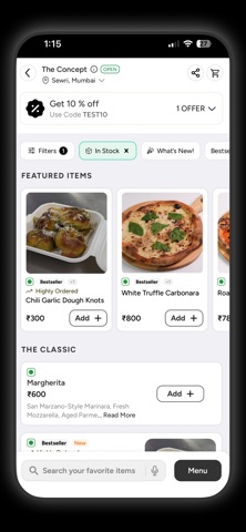 The Concept - Online Ordering Screenshot 3 of 5