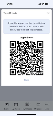 MaxPass: Classes & Events Screenshot 3 of 7
