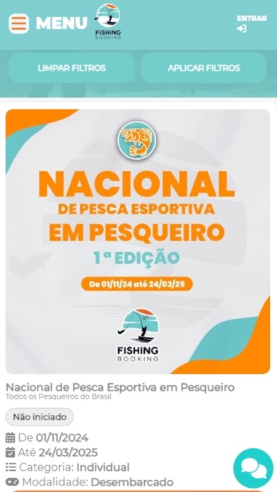 Fishing Booking Screenshot
