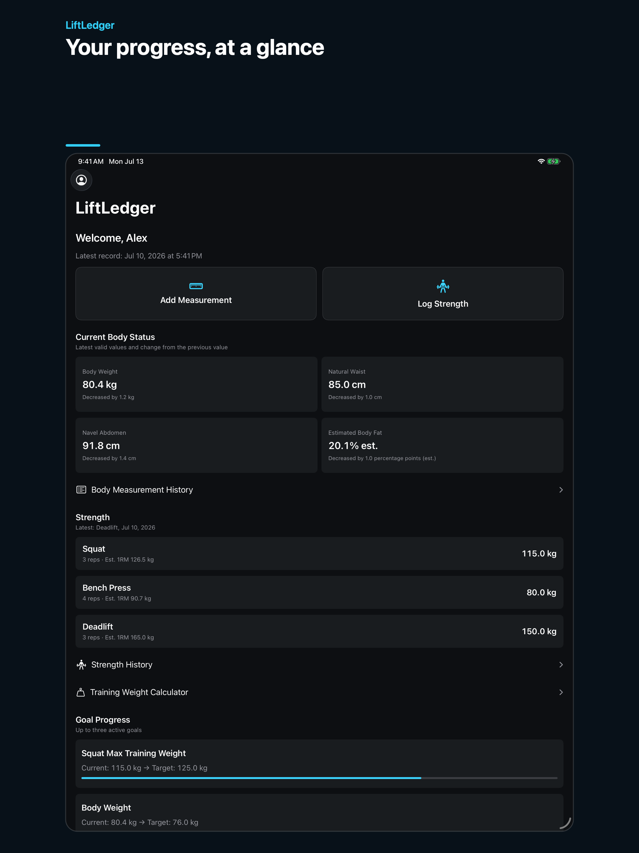 LiftLedger: Training Log screenshot 12