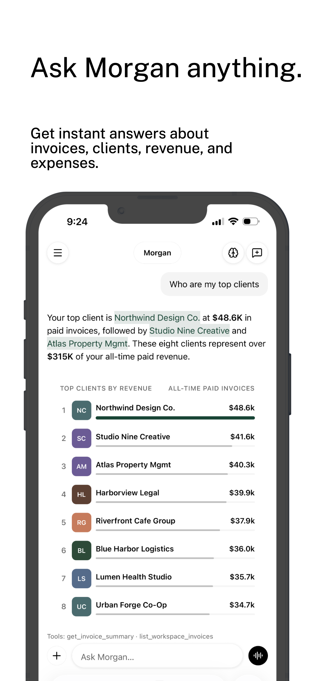 Morgan AI: Business Payments screenshot 5