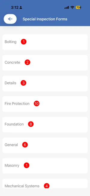 Special Inspection App screenshot 2