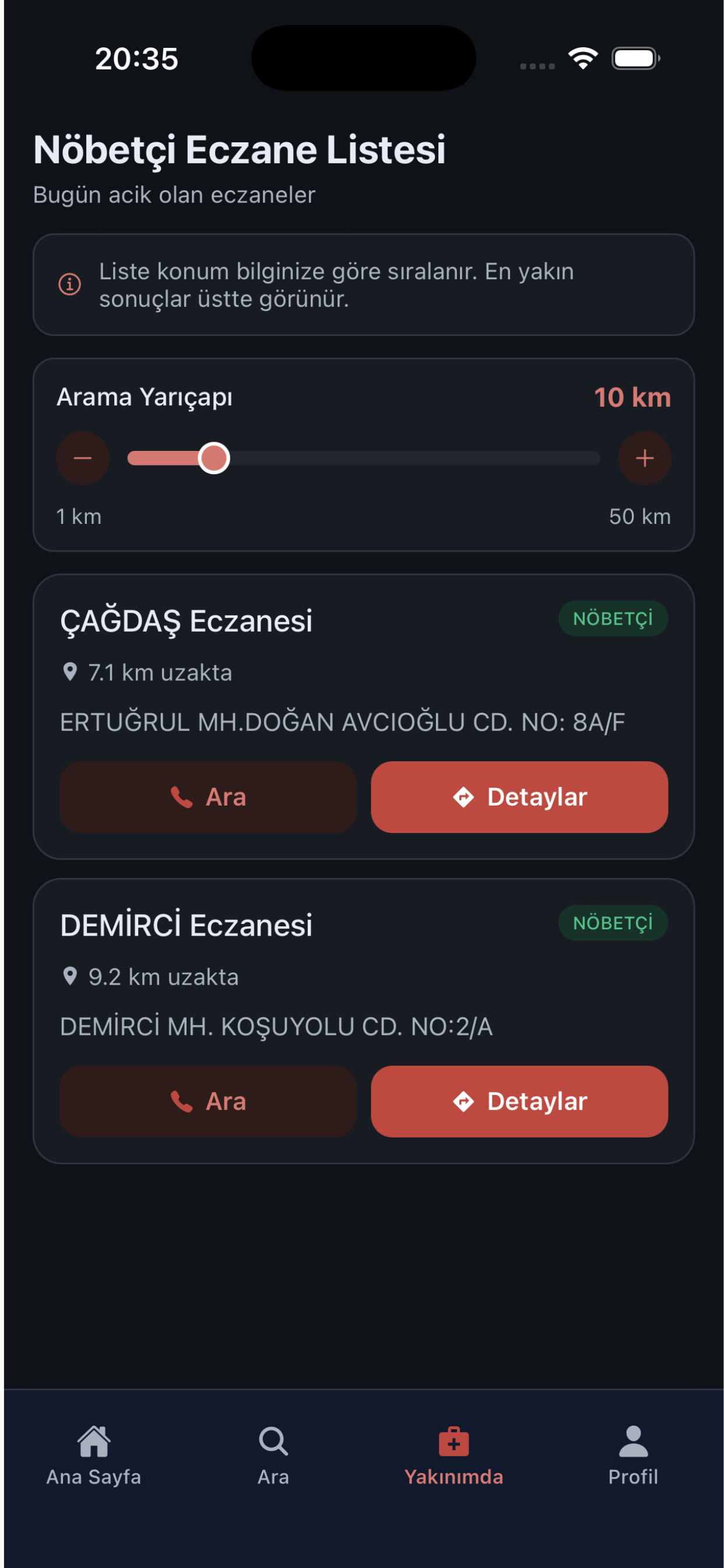 Eczane Bul - Nöbetçi Eczaneler