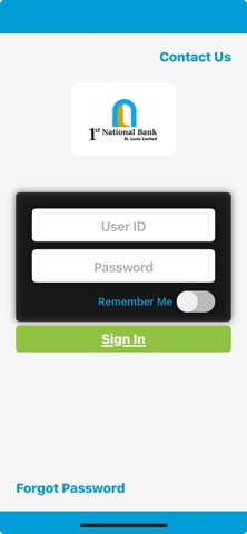 1st National Bank screenshot
