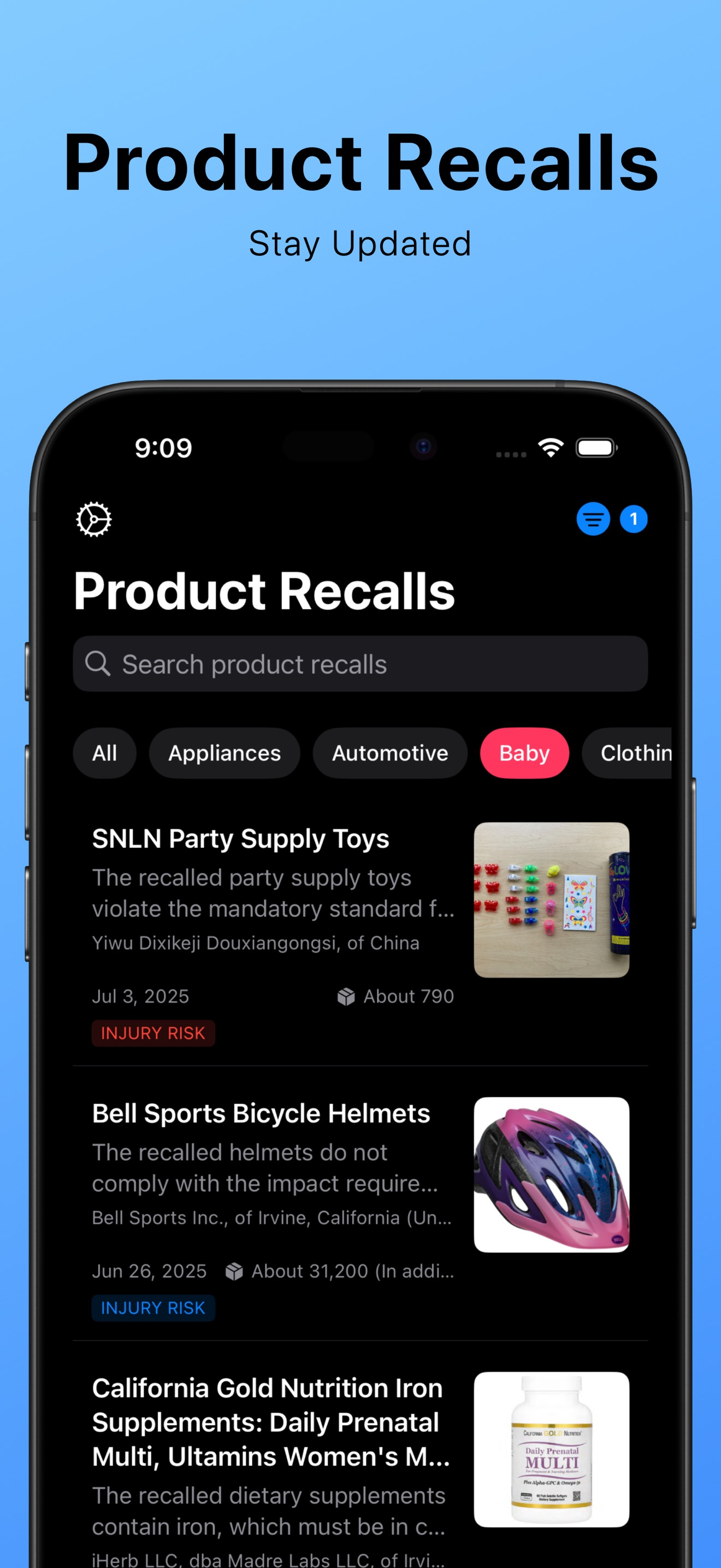 Recall Beacon: Stay Safe