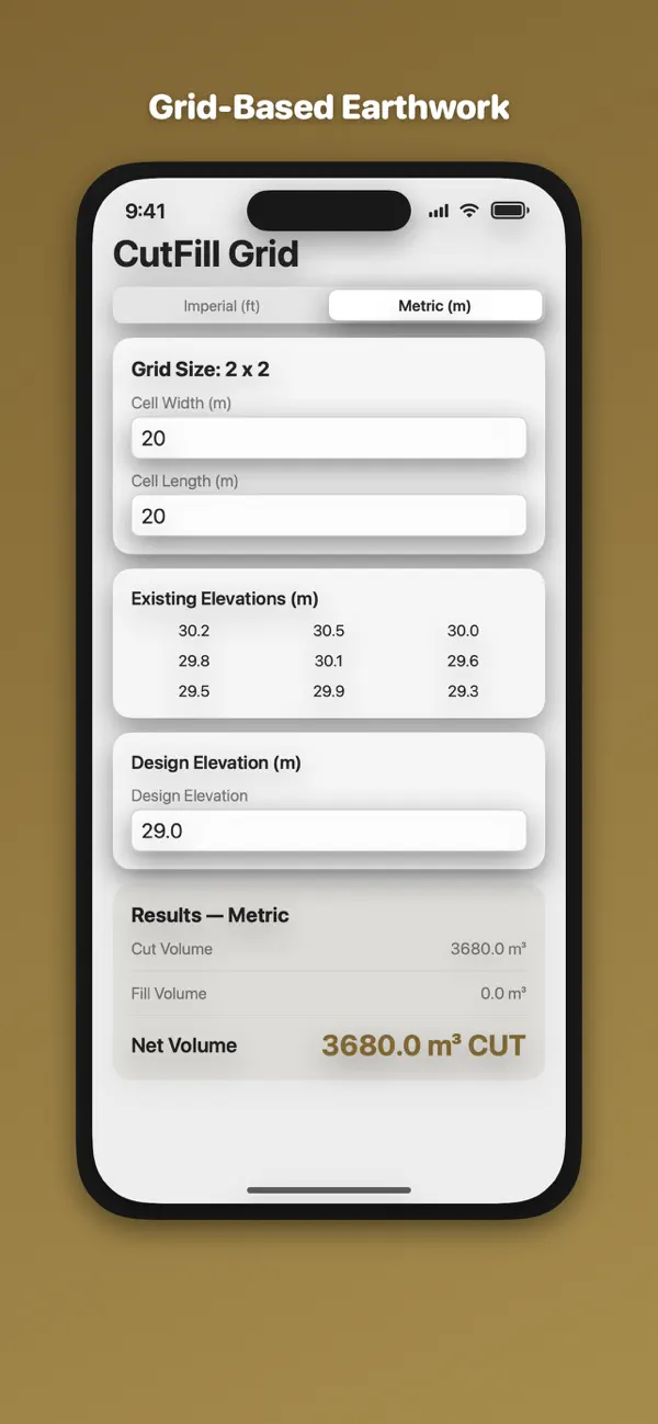 Screenshot #3 pour Cut & Fill Volume Calc