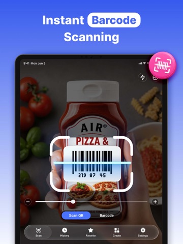 QR Code Scanner＋Barcode Reader iPad screenshot