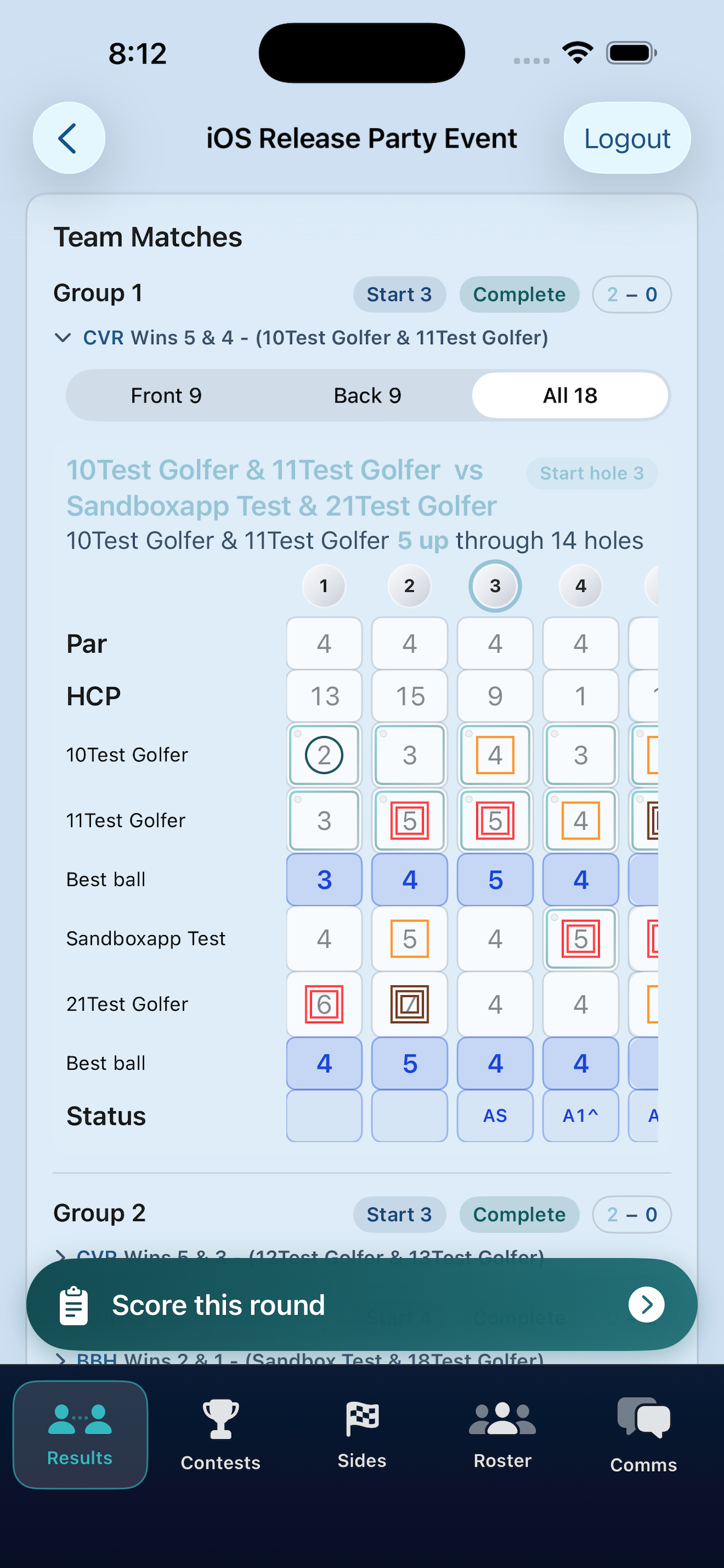 myCard.golf screenshot 4