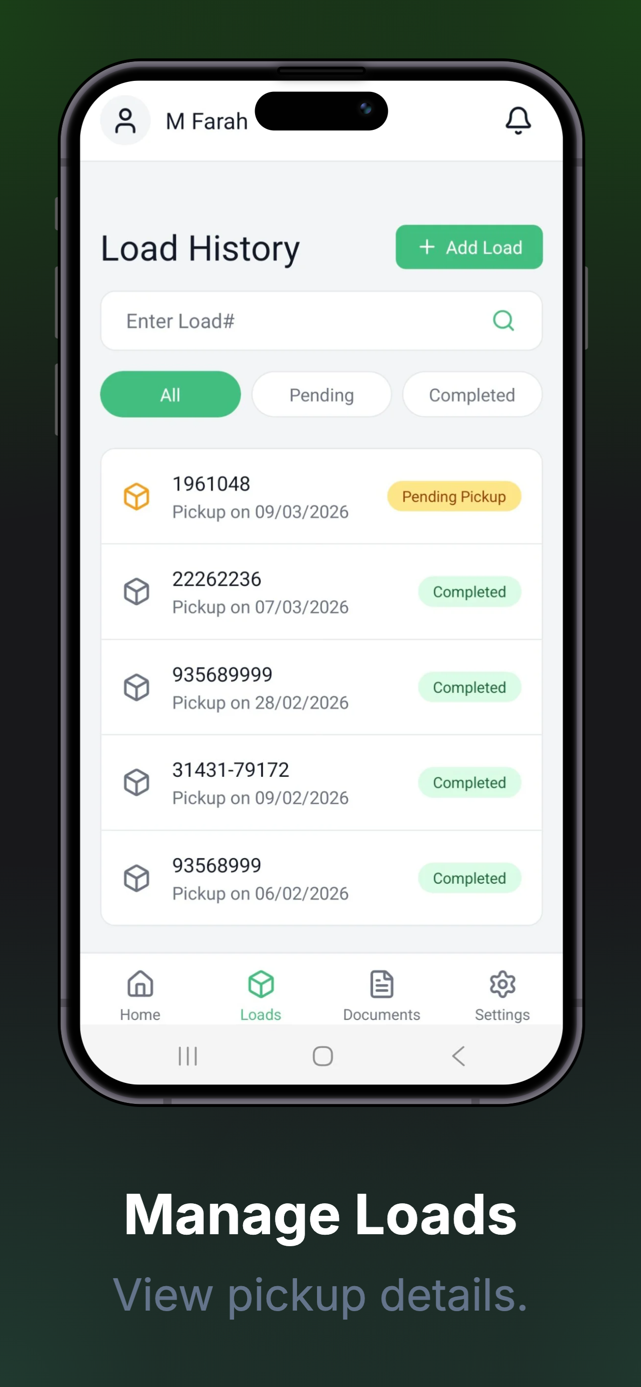 TruckFlow Driver App screenshot 2