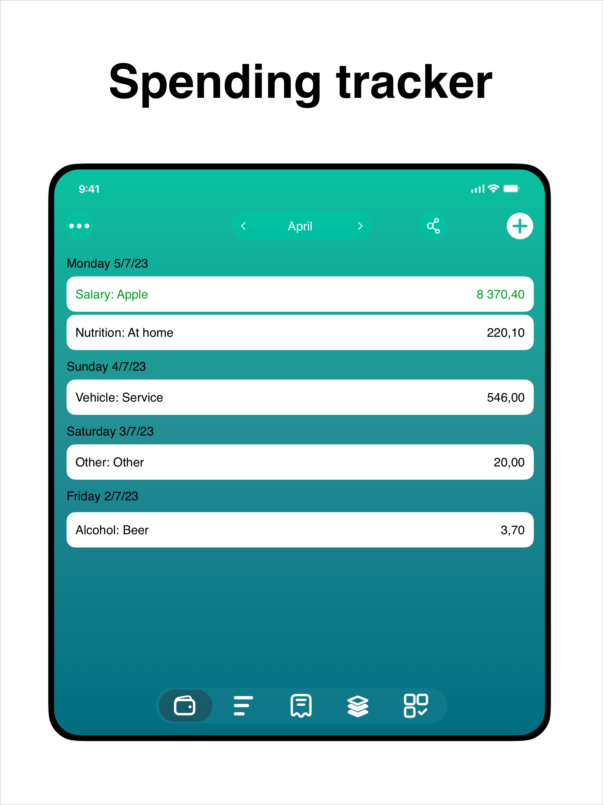 Budget: Money manager app