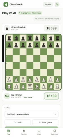 ChessCoach - Chess vs AI Screenshot 1 of 6