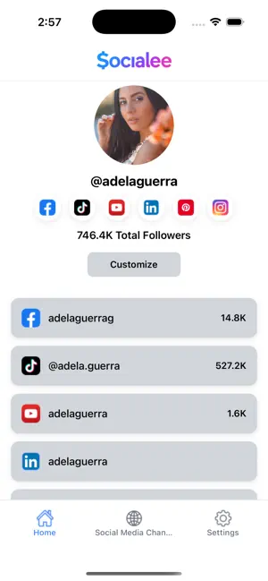Socialee: Link In Bio + Boost screenshot 1
