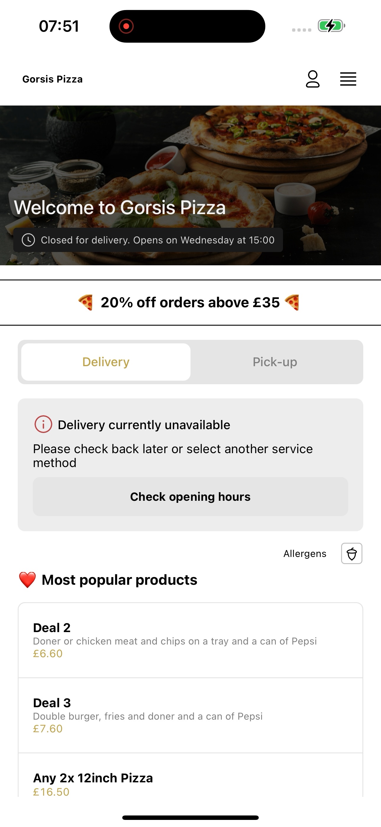 Screenshot 5 of Gorsis Pizza