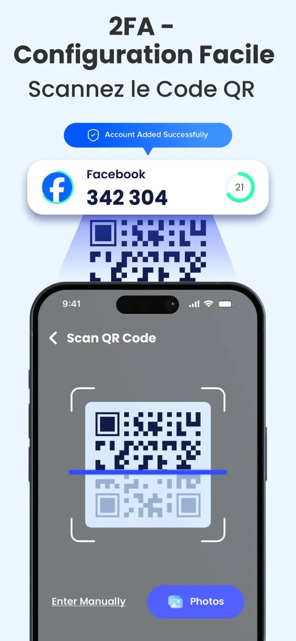 Screenshot #3 pour Authenticator App - 2FA Auth.