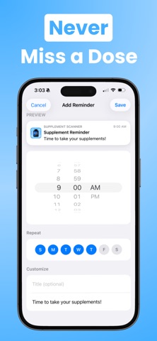 Supplement Scanner screenshot