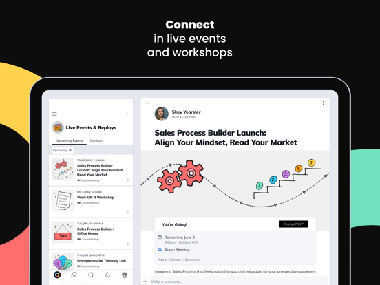 EMyth Connect iPad screenshot 4 - Social Networking app
