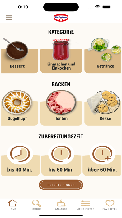 Rezeptideen von Dr. Oetker Screenshot