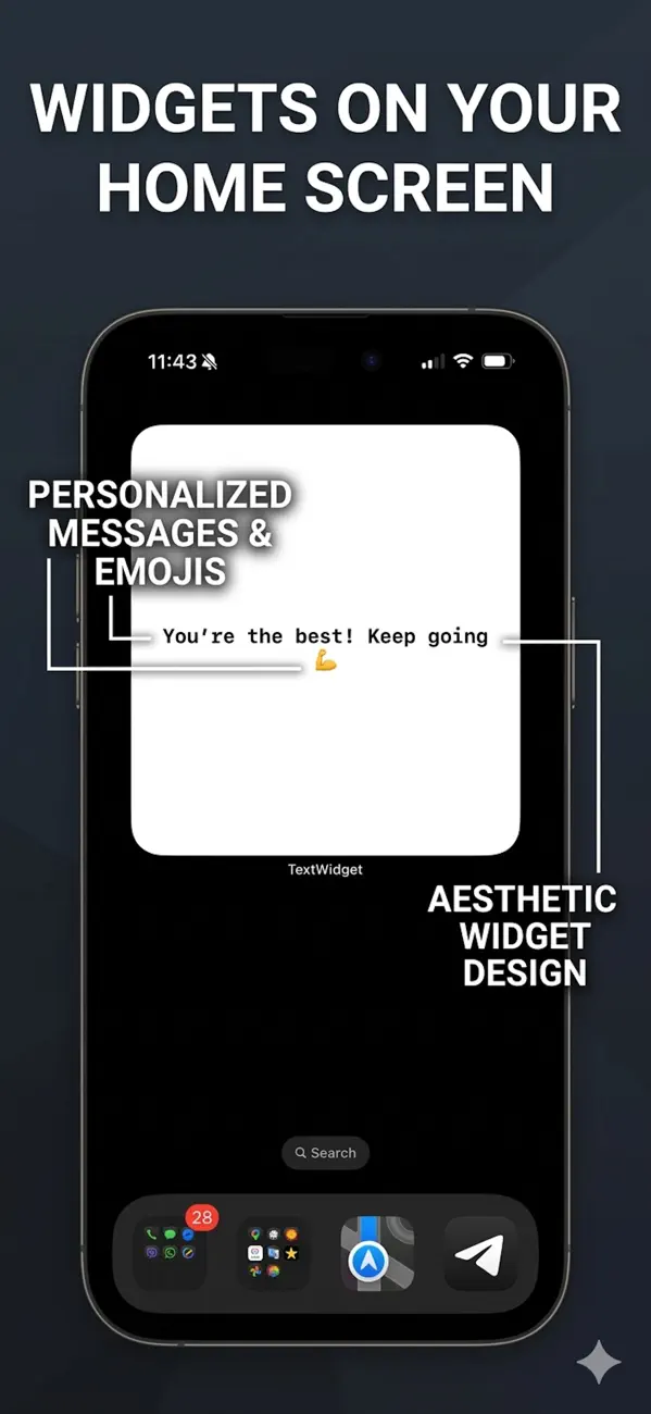 #2. TextWidget (iOS) بواسطة: Paolo Samuel An FAJARDO