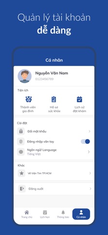 Viện Tim HCM iPhone screenshot 2